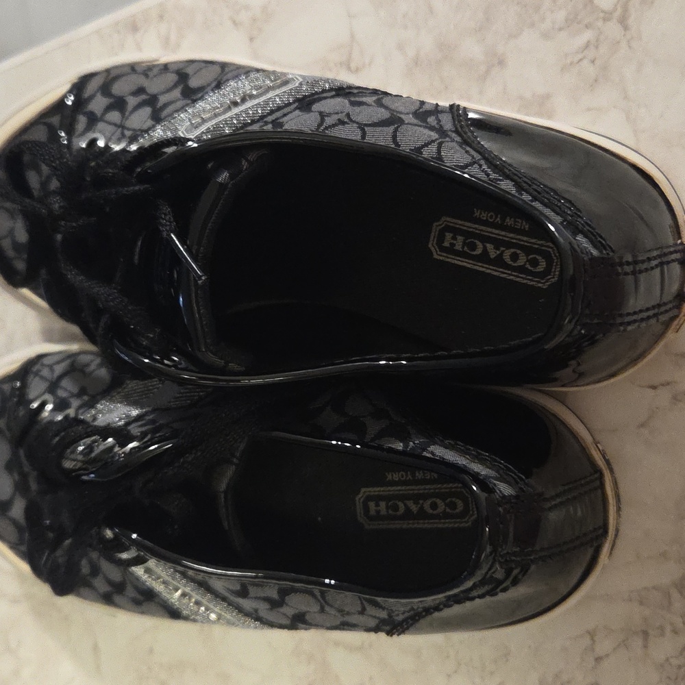 Coach Black and White Sneakers - Picture 6 of 8